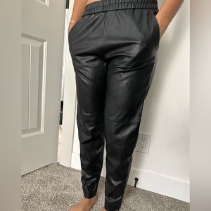 H&M LEATHER LIKE JOGGER